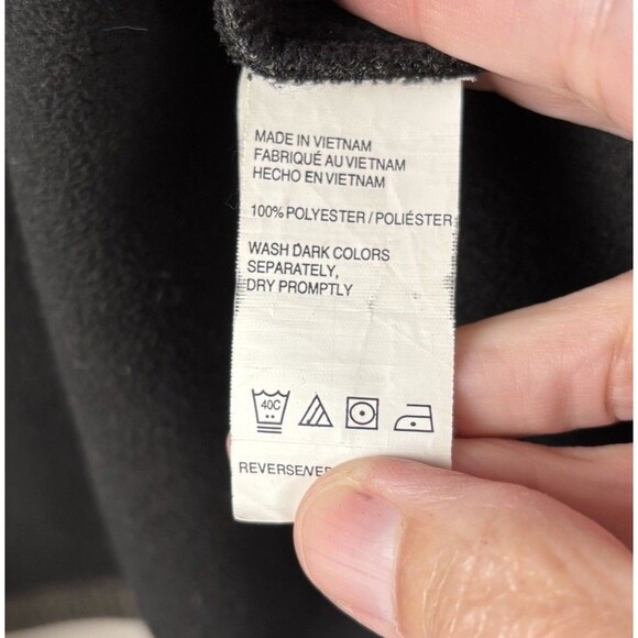 IZod Performx Full Zip Medium Dark Gray Tweed Sweater Jacket Fleece Lined Men’s - Picture 5 of 9